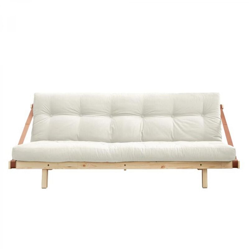 

Jump: Sofá cama futón de Madera clara natural para 2 personas - Madera