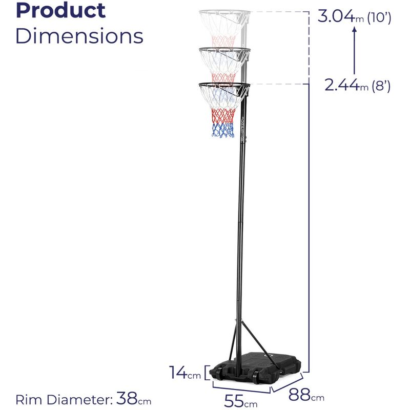 10ft netball post