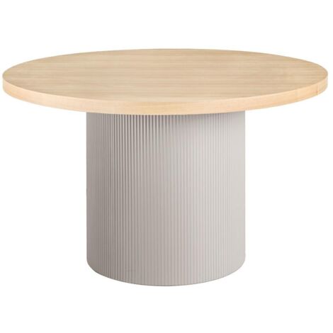 Juna table de salle à manger Ø120 cm placage frêne.