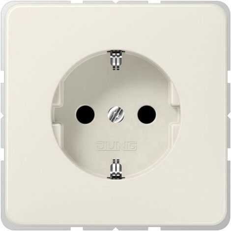 Jung 1 scomparto Frutto Presa di alimentazione schuko Bianco crema CD1520NBF