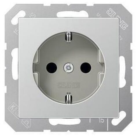 Jung 1fach Einsatz Steckdose  Aluminium A1520AL 1 St.