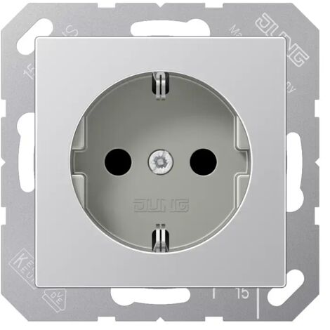 Jung 1fach Einsatz Steckdose  Aluminium A1520KIAL 1 St.