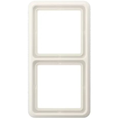 Jung 2fach Rahmen Abdeckung  Creme-Weiß CD582W 1 St.