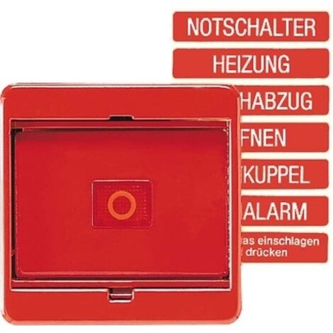 JUNG 561GLRT EMBELLECEDOR CON VIDRIO, ROJO, CD500