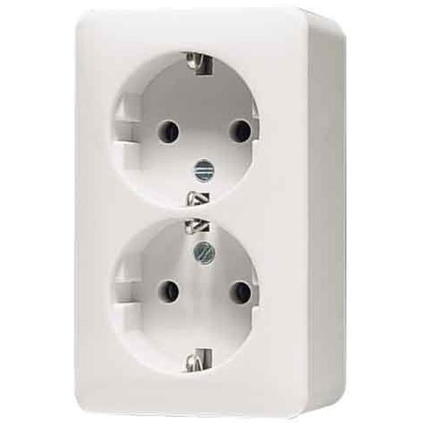 JUNG 6020 A PRISE DE COURANT SCHUKO DOUBLE