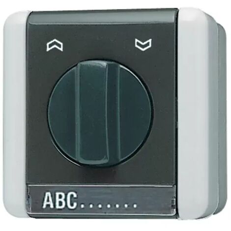 Jung 834.10 W Eleganter schwarzer Lichtschalter