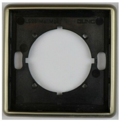 Jung 981-354 Cadre montage horizontal/vertical 1 Poste - Or Bronze - LS981Msi,Mb