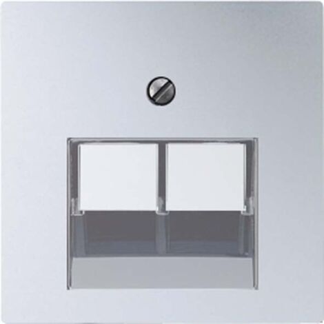 JUNG A569-2BFPLUAAL ABDECKUNG FR IAE/UAE-ANSCHLUSSDOSE 2FACH, BRUCHSICHER, ALLUMINIO, A500