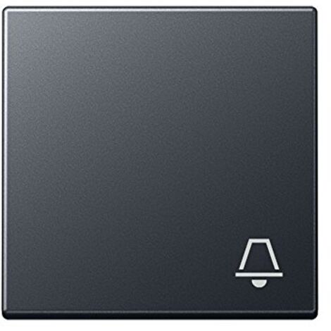 JUNG A590BFKANM SINGLE TOUCH CON SIMBOLO CAMPANELLA ANTRACITE OPACO