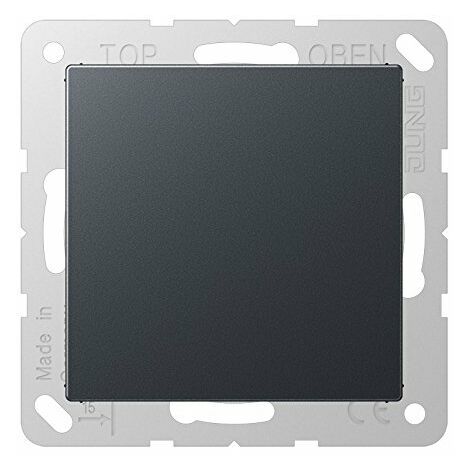 JUNG A594 - 0 ANM - COUVERCLE AVEUGLE PRESSION ANTHRACITE MAT A594-0ANM