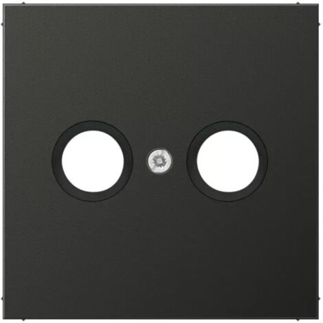 Jung Abdeckung für Antennendosen, Aluminium lackiert, Serie LS, anthrazit (lackiertes Aluminium) AL2990TVAN