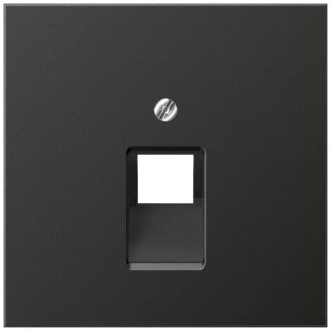 Jung Abdeckung für IAE/UAE-Anschlussdosen, 1 x 8-polig, Aluminium lackiert, Serie LS, anthrazit AL 2969-1 UA AN