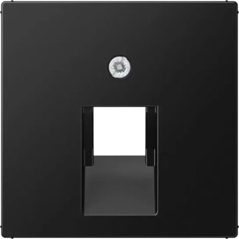 Jung Abdeckung für IAE/UAE-Anschlussdosen 1 x 8-polig, Thermoplast lackiert, Serie A, graphitschwarz matt A569-1BFPLU