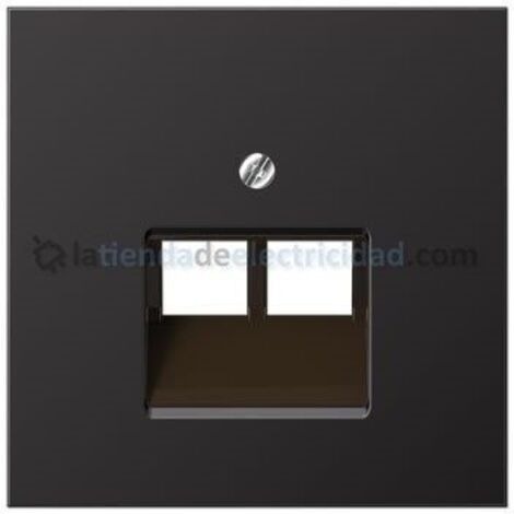 Jung Abdeckung für IAE/UAE-Anschlussdosen, 2 x 8-polig, Aluminium lackiert, Serie LS, dark AL 2969-2 UA D