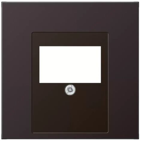 Jung Abdeckung für TAE-Anschlussdosen, 1fach, Aluminium lackiert, Serie LS, dark AL 2969 T D