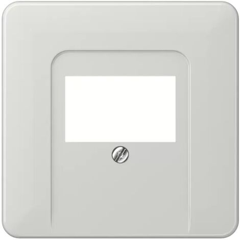 Jung Abdeckung für TAE-Anschlussdosen, 1fach, Thermoplast, Serie CD, lichtgrau CD 569 T LG
