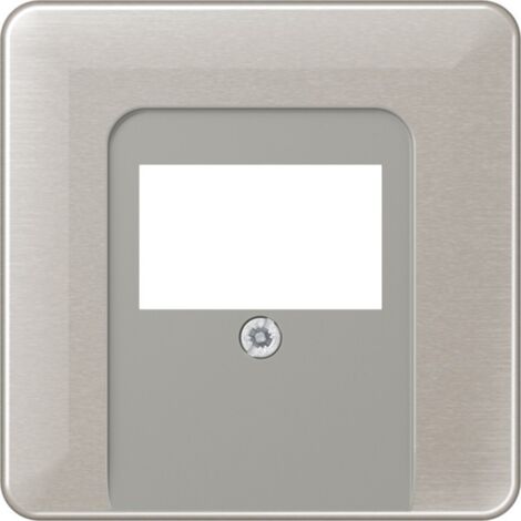 Jung Abdeckung für TAE-Anschlussdosen, Aluminium eloxiert, Serie CD, platin CD569TPT