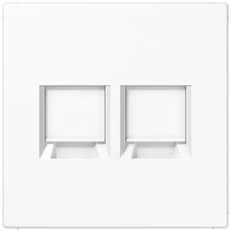 Jung Abdeckung (gerastet) für Modular-Jack-Steckbuchsen 2fach, UMA-CAT6A, RADIALL, Panduit, Assmann, Thermoplast, Serie