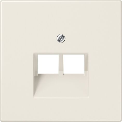 Jung  Abdeckung UAE-/IAE-/ISDN-Steckdose LS 990, LS design, LS plus Creme-Weiß LS969-2UA 1 St.