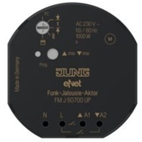 Jung Actuador eNet Negro para Persianas Eléctricas 1000 W