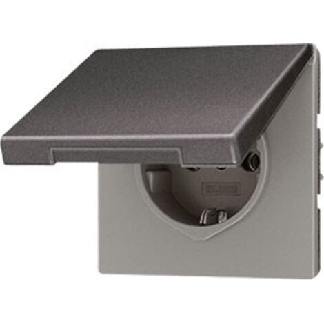 JUNG AL 1520 KIKL AN TIPO F NEGRO CAJA DE TOMACORRIENTE - CAJA REGISTRADORA