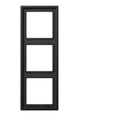 Jung AL 2983 D telaio triplo alluminio nero IP44