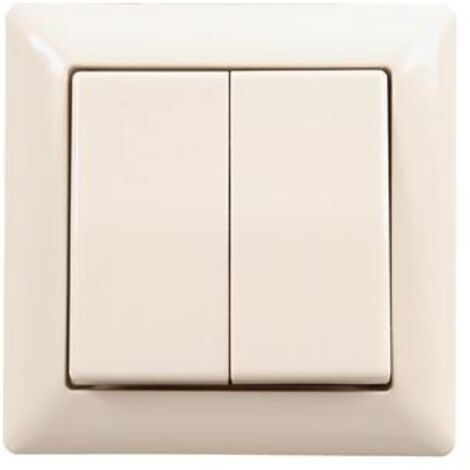 JUNG AS500 - TECLA PARA MECANISMO DOBLE PLACA CENTRAL BLANCO ALPINO