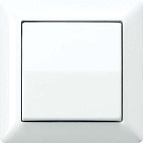 JUNG AS590 TECLA SIMPLE, DUROPLÁSTICO (RESISTENTE AL RAYADO) BRILLANTE, BLANCO MARFIL