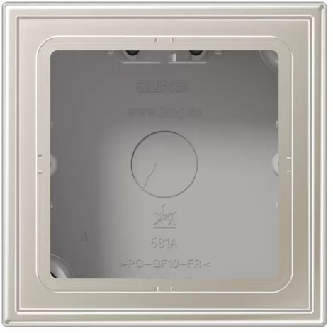 Jung Aufputz-Kappe 1fach, Serie LS, Edelstahl ES2581A-L