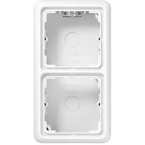 Jung Aufputz-Kappe 2fach, Serie CD, alpinweiß CD582AWW