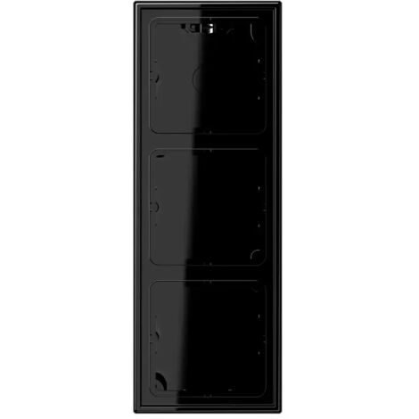 Jung Aufputz-Kappe 3fach, LS CUBE, Duroplast, schwarz, senkrechte und waagerechte Montage LS 583 A SW