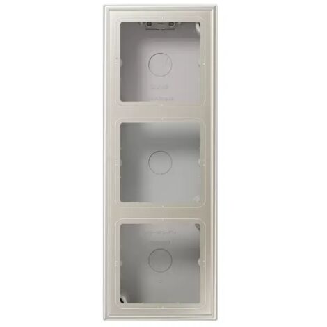 Jung Aufputz-Kappe 3fach, Serie LS, Edelstahl (lackiert) ES2583A-L