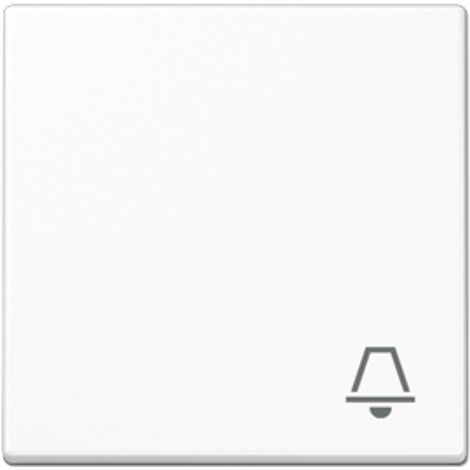 Jung Bilanciere 1 posto, simbolo campanello, Duroplast, Serie A, bianco alpino A 590 K WW