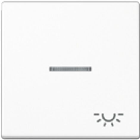 Jung Bilanciere 1 posto, simbolo luce, con conduttore di luce, duroplastica, serie A, bianco alpino A 590 KO5 L WW