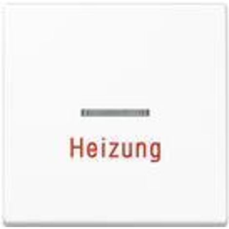 Jung Bilanciere 1 scomparto, scritta "Heizung", con conduttore di luce, duroplastico, Serie A, bianco alpino A 590 H WW