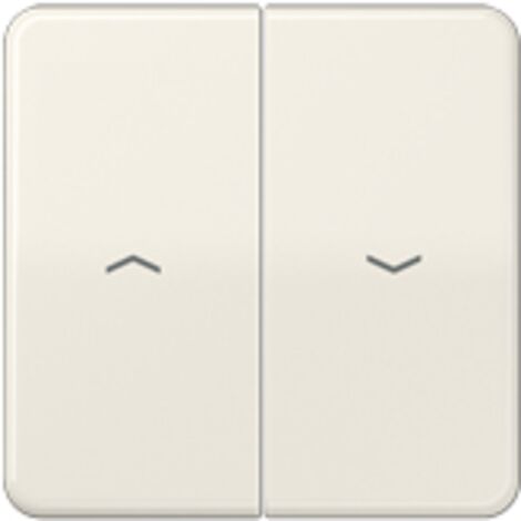 Jung Bilanciere 2 posti, con simboli freccia, duroplastica, Serie CD, bianco CD 595 P