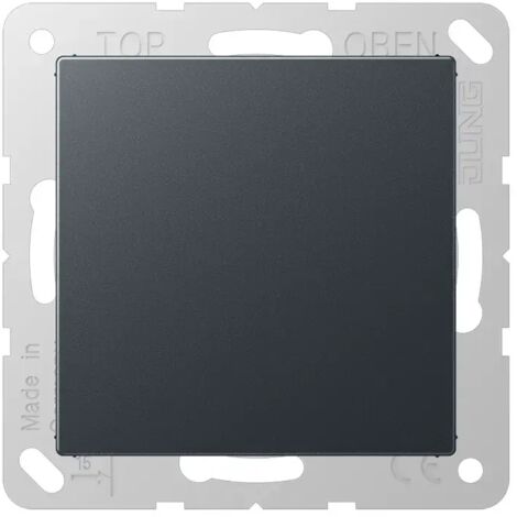 Jung Blind-Abdeckung (verrastet), Thermoplast lackiert, Serie A, anthrazit matt A594-0ANM