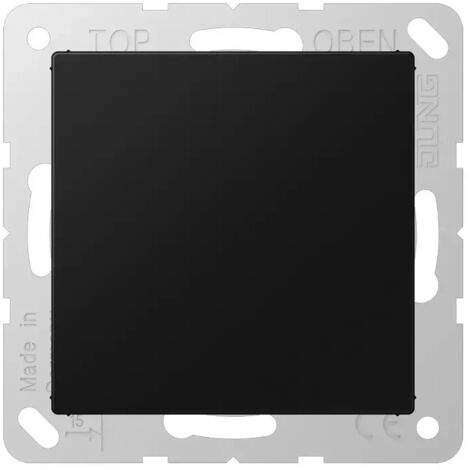 Jung Blind-Abdeckung (verrastet), Thermoplast lackiert, Serie A, graphitschwarz matt A594-0SWM