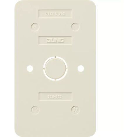 Jung Bodenplatten für die Serie AP 600 2fach, für Zweifach-Steckdose Art.-Nrn.: 6020 A, 6020 KIA, weiß 328-622