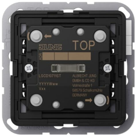 Jung Bouton-poussoir KNX Standard, 1gang, F10, Secure, Série CD/LS LS CD 1071 1ST