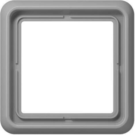 Jung Cadre 1gang, CD 500, IP 44, duroplastique, gris, montage vertical et horizontal CD 581 GR