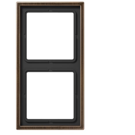 Jung Cadre 2x, LS 990, Laiton antique, montage vertical et horizontal ME 2982 AT
