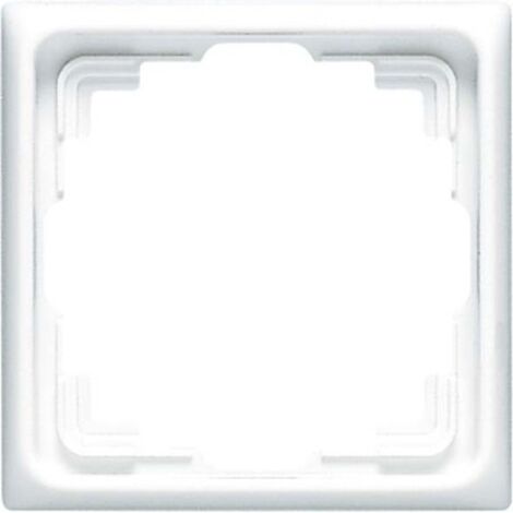 Jung Cadre pour installation en goulotte de câbles 1x, goulotte de câbles CD, thermoplastique, blanc alpin, montage vertical et horizontal CD 581 K WW