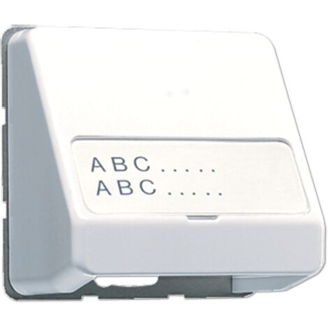 Jung Caja de conexión de datos simple, con campo de rotulación, termoplástico, serie CD, blanco alpino CD 554 WW