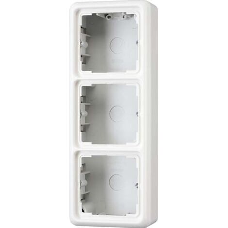 Jung Calotta a incasso 3 posti, CD 500 a incasso, duroplastica, bianco alpino, montaggio verticale e orizzontale CD 583 A WW