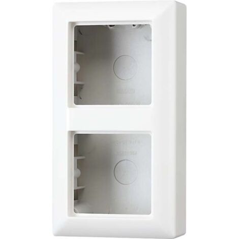 Jung Calotta a parete 2fach, AS 500 a parete, Duroplast, bianco alpino, montaggio verticale e orizzontale AS 582 A WW