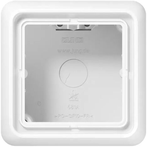 Jung CD 581 A WW Einzel-Abdeckrahmen mit Kappe