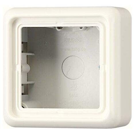 JUNG CD581AW AUFPUTZ-KAPPE MIT RAHMEN 1FACH, CREMEWEIß, CD500