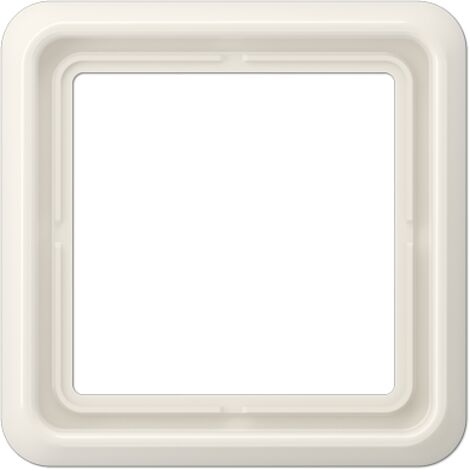 JUNG CD581W MARCO, DUROPLÁSTICO, RESISTENTE AL RAYADO, BRILLANTE BLANCO MARFIL, SIMPLE, 81 X 81MM