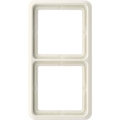 JUNG CD582W MACRO, DUROPLÁSTICO, RESISTENTE AL RAYADO, BRILLANTE BLANCO MARFIL, DOBLE, 81 X 152MM